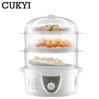 달걀 찜기 계란 삶는기계 에그쿠커 cukyi 3 layer 가정용 전기 food cooker steamed egg 6 gear timer 보일러 아침 식사 자동 전원 끄기