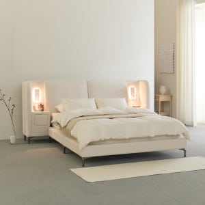 에덴느 엘렌 호텔침대 프레임 패브릭 호텔식 호텔형 led 조명 신혼부부 라지킹 1700