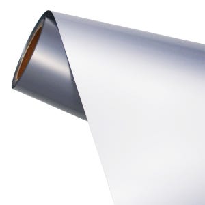 불투명 빛차단 암막 증착 시선차단필름 스텐실버 무광 접착필름 폭 1.07m