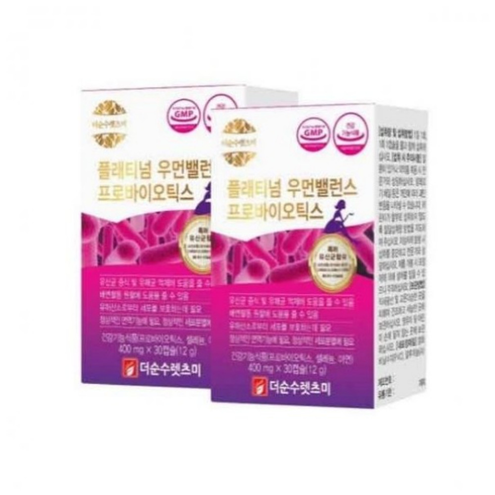 여성질유산균 특허균주 락토바실러스 질건강 임산부 수유부 프로바이오틱스 <b>과민성 대장</b> 2박스