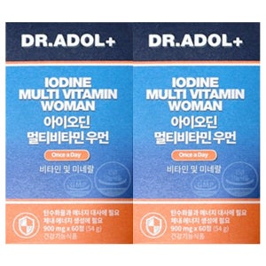 2박스 닥터아돌 아이오딘 멀티비타민 우먼