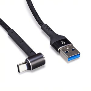 1+1 제로큐브 L자형 C타입 to USB 고속 케이블 충전선 0.7m