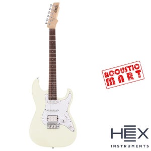 헥스 일렉기타 E100 IV 입문용 Ivory 색상