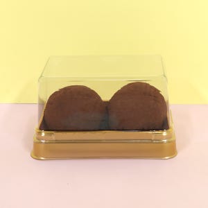 직사각 투명 케이스 두쫀쿠 2개입 바람떡 미니롤 케이크 50개