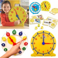 모형 시계 유아 숫자 놀이 수세기 교구 시계보기 장난감