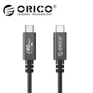 [오리코 국내A/S센터] ORICO U4A05(50cm) USB4.0 (썬더볼트3호환) 40Gbps 케이블 / USB-IF 인증