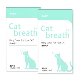 닥터바이 캣 브레스 고양이 기관지 호흡기 영양제 30포, 2개
