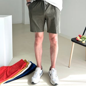27부터 40 남자 반바지 린넨 사방 스판 여름 밴딩 5부 팬츠 빅 사이즈