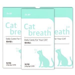 닥터바이 캣 브레스 고양이 기관지 호흡기 영양제 30포, 3개