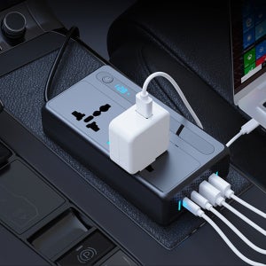 차량용 시거잭 인버터 200W 12V 220V 변압기 캠핑 노트북 충전기 IN-K200