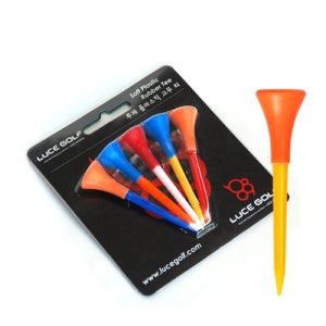 [골프용품] 루체스포츠 고급골프티 고무 플라스틱 5개입 세트 - 연습용 라운딩 골린이