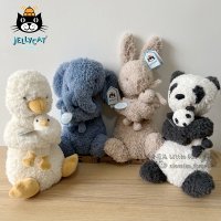 젤리캣 애착 인형 블라썸 어린이 선물 Jellycat 봉제인형 출산 백일 영국 오리 판다 코끼리 토끼 모자 인터랙티브 털 인형