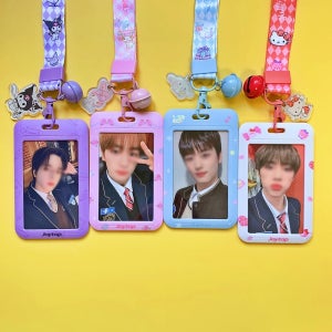 산리오 굿타임 방울 포카홀더 쿠로미 마이멜로디 시나모롤 헬로키티 포토카드 사원증 목걸이