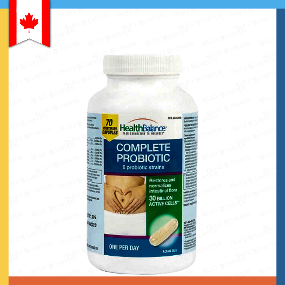 <b>헬스밸런스</b> 프로바이오틱스 300억 유산균 70캡슐 캐나다 Health Balance Probiotic