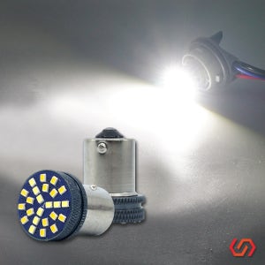 SB 12V 24V 싱글 더블 2016 24발 하이파워 LED전구 화이트 깜빡이 브레이크
