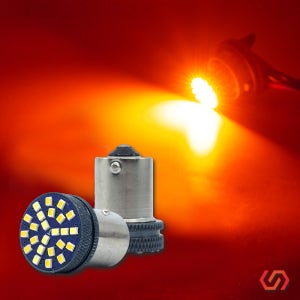 SB 12V 24V 싱글 더블 2016 24발 하이파워 LED전구 레드 깜빡이 브레이크