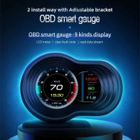 OBD2 + GPS 듀얼 시스템 온보드 컴퓨터 자동차 Hud 헤드 업 디스플레이 goole지도 네비게이션과 스마트 디지털 속도계 자동 안전