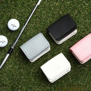 천연가죽 골프공 골프볼 주머니 파우치 케이스