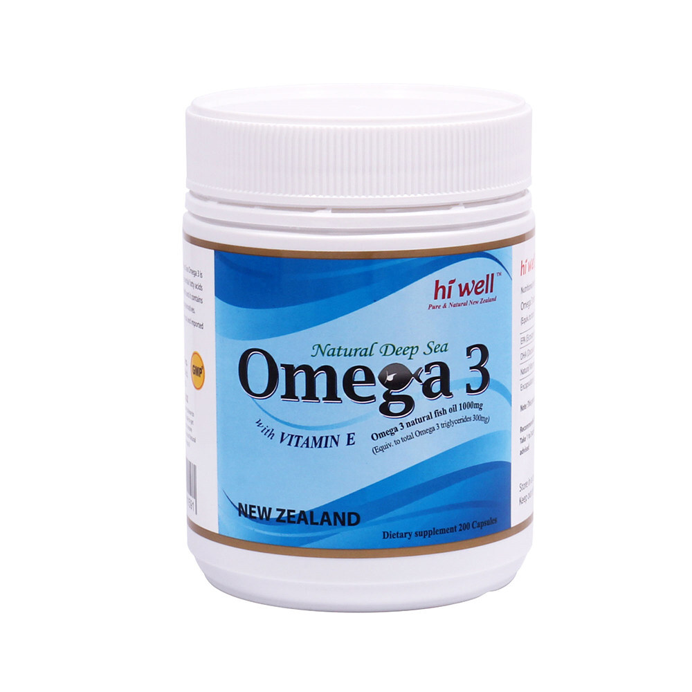 뉴질랜드 <b>하이</b>웰 <b>오메가3</b> 비타민E <b>Omega3</b> 1000mg 200정