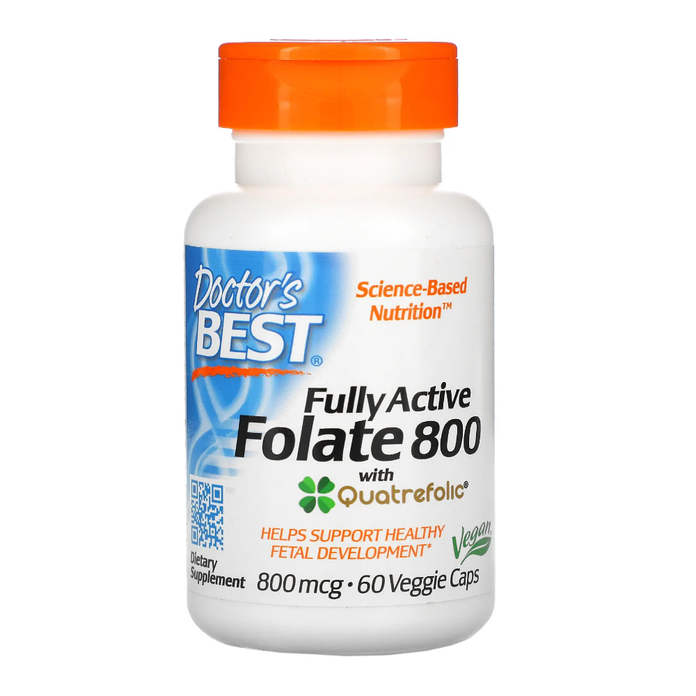 닥터스베스트 활성<b>엽산</b> 활성형 <b>엽산</b> 800mcg 60캡슐 4세대 폴레이트
