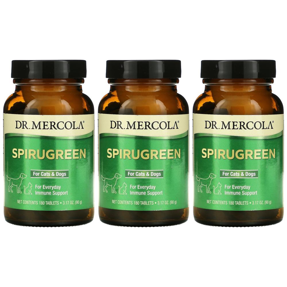 2+1 <b>닥터머콜라</b> 스피루그린 90g 180정 SpiruGreen 강아지 고양이 겸용 닥터 머꼴라