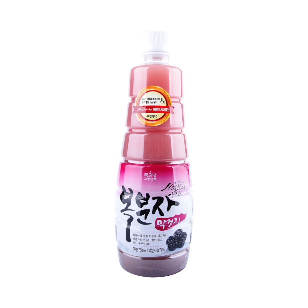술픽 고창 선운산의 아침 복분자 막걸리 6도 750ml 국순당 고창명주 살균탁주 복분자술