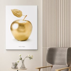 모던황금사과 캔버스액자 6호 [27.3x40.9cm] 돈들어오는 거실 인테리어