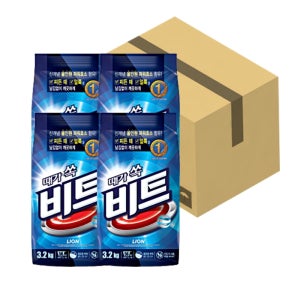비트 3.2kgX4개입(1박스) 일반용 세탁세제 가루세제
