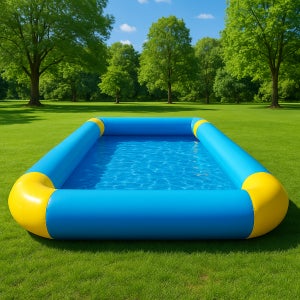 [물놀이] 에어안전수영장 대형수영장 (6M) 대용량 에어펌프 수리패치스티커 어린이 유아풀장 여름 베란다 물놀이