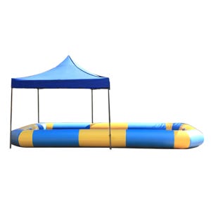 에어안전수영장 대형 물놀이 가족풀장 6M+캐노피1개