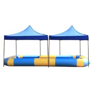 에어안전수영장 대형 물놀이 가족풀장 6M+캐노피2개