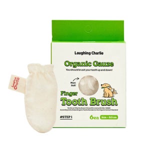 래핑찰리 구강관리 치석제거 강아지 손가락 거즈칫솔 STEP1 (6개입)