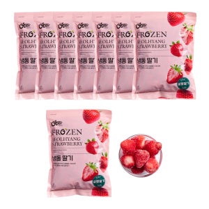 오트리 푸룻하이브 국내산 냉동 딸기 1kg x 8 (7+1)