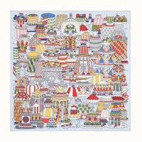 에르메스 까레 La Patisserie Francaise scarf 45 (여러색상)