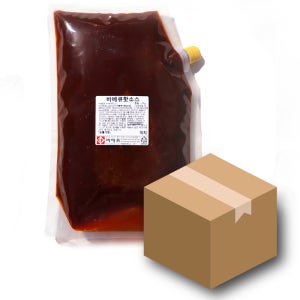 바베큐 핫소스 2kg 6개입 만능 업소용고추장 매운맛 치킨 고기 떡볶이