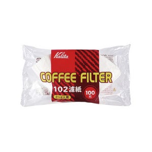 칼리타 102NK 핸드드립 종이 커피필터 여과지 2-4인용 화이트 백색 100매
