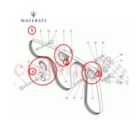 마세라티 콰트로포르테S (00년~현재) 겉벨트세트 아이들러 텐셔너