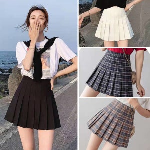 로로스키니 플리츠 스커트 A라인 테니스 미니 주름 치마 속바지 세트