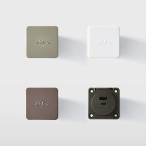 ZC-U1 쿠스코 (1구 USB) 빌트인콘센트 매립 매입 방우(USB타입+C타입)