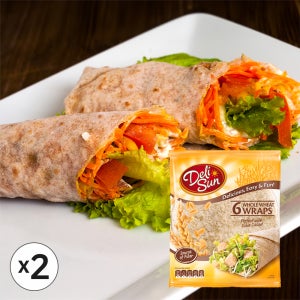 [무료배송] 델리썬 통밀 또띠아 랩 360g x 2개