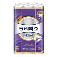 크리넥스 데코 앤 소프트 화장지 3겹 40Mx30롤