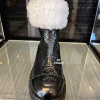 샤넬 CC 로고 양털 시어링 앵클 부츠 CHANEL SHEARING BOOTS