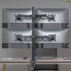 BLDT-C048 클램프4중 15~27인치 모니터암 홀타입 TV 모니터 브라켓 거치대