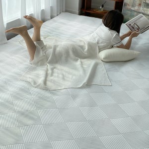 한스갤러리 휴비스 듀라론 고정밴드 패밀리 여름 침대 냉감 패드 240x210