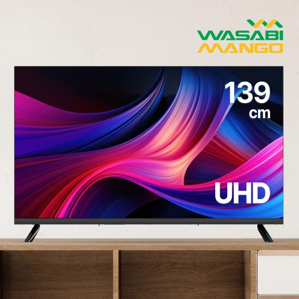 와사비망고 139cm(55인치) 4K UHD 1등급 LED ZEN U550 UHD TV Max HDR, 고객직접설치 스탠드