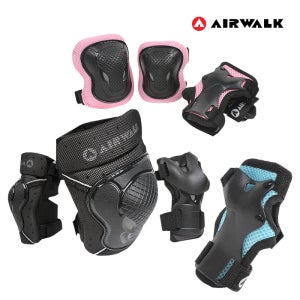 에어워크 아동 성인 자전거 킥보드 인라인 스케이트보드 무릎 팔꿈치 손목 보호대