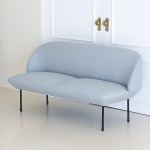 셀즈 패브릭 소파 2인용 거실 인테리어 가구 라운지 쇼파 미니 2인 카페(라이트블루)