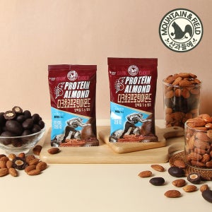 산과들에 다크초콜릿프로틴아몬드x20봉 (운동간식 프로틴볼 단백질초코볼)