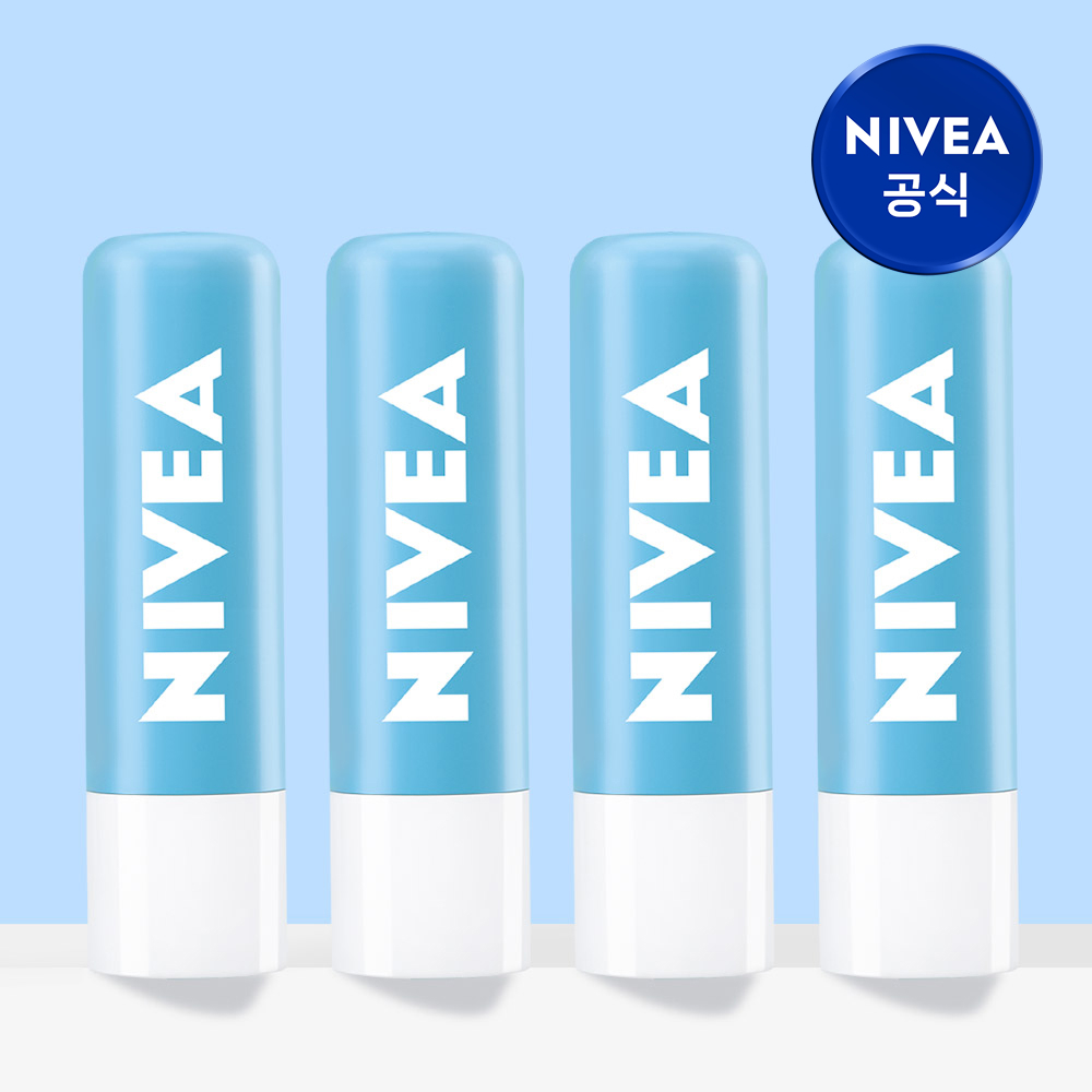 니베아 립케어 모이스춰 케어 4.8g X 4개