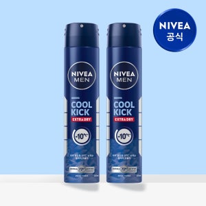 니베아 맨 데오드란트 스프레이 쿨 킥 200ml X 2개